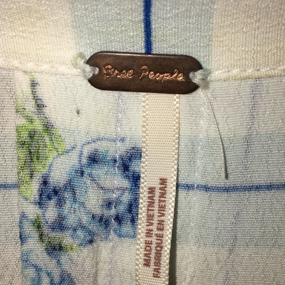 Free People botanical slouchy button up shirt - Picture 2 of 8